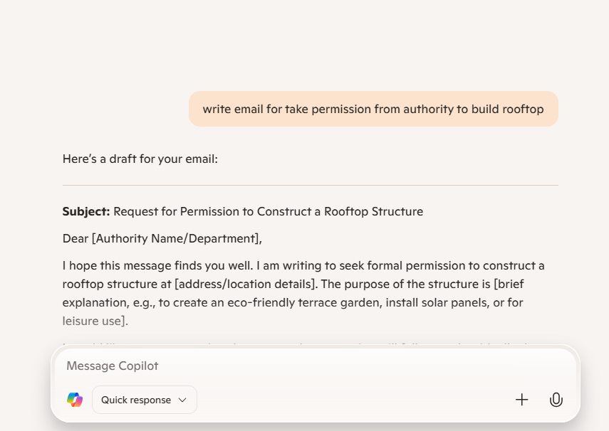 email by copilot